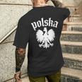 Polska Polish Eagle T-Shirt mit Rückendruck Geschenke für Ihn