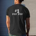 Poppop Number One Pop Pop Father Day Te Mens Back Print T-shirt Gifts for Him