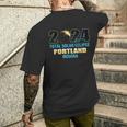 Portland Indiana Total Solar Eclipse 2024 Men's T-shirt Back Print Gifts for Him