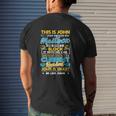 Postal Worker Mail Carrier Mailman Post Office Mens Back Print T-shirt Gifts for Him