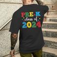 Pre-K Graduate Class Of 2024 Preschool Graduation Summer Men's T-shirt Back Print Gifts for Him