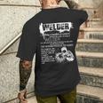 The Pride Of Being A Welder Men's T-shirt Back Print Gifts for Him