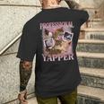 Professionelle Yapper Meme Cat T-Shirt mit Rückendruck Geschenke für Ihn