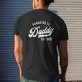 Promoted To Daddy 2021 New Dad Baby Family Mens Back Print T-shirt Gifts for Him
