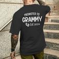 Promoted To Grammy Est 2024 Soon To Be Grammy Men's T-shirt Back Print Gifts for Him