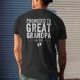 Promoted To Great Grandpa 2021 Pregnancy Announcement Mens Back Print T-shirt Gifts for Him