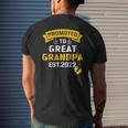 Promoted To Great Grandpa Est 2022 Pregnancy Announcement Mens Back Print T-shirt Gifts for Him