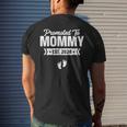 Promoted To Mommy Est 2024 Baby For New Mommy Men's T-shirt Back Print Gifts for Him