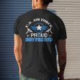 Proud Boyfriend Us Air Force Usaf Veteran Mens Back Print T-shirt Gifts for Him