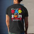 Proud Dad Of 2021 1St Grade Graduate Father's Day Graduation Mens Back Print T-shirt Gifts for Him