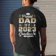 Proud Dad Of A 2023 Graduate Senior Graduation Family Mens Back Print T-shirt Gifts for Him