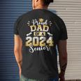 Proud Dad Of A 2024 Senior Graduation Men's T-shirt Back Print Gifts for Him
