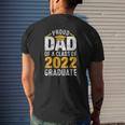 Proud Dad Of A Class Of 2022 Graduate Family Graduation Mens Back Print T-shirt Gifts for Him