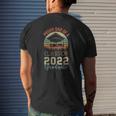 Proud Dad Of A Class Of 2022 Graduate Seniors Vintage Retro Mens Back Print T-shirt Gifts for Him