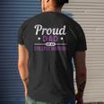 Proud Dad Of An Epilepsy Warrior Epilepsy Mens Back Print T-shirt Gifts for Him