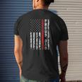 Proud Dad Of Firefighter Firefighter's Dad Mens Back Print T-shirt Gifts for Him