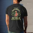 Proud Dad Grandpa And Veteran Nothing Scares Me Mens Back Print T-shirt Gifts for Him