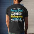 Proud Dad Of Kindergarten Graduate 2022 Graduation Dad Mens Back Print T-shirt Gifts for Him