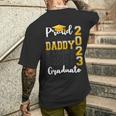 Proud Daddy Of A Class Of 2023 Graduate Graduation Mens Back Print T-shirt Gifts for Him