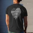 Proud Granddaughter Wwii Vet Grandpa Veterans Day Mens Back Print T-shirt Gifts for Him