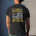 Proud Grandson Of A Vietnam Veteran Vietnam War Vet Mens Back Print T-shirt Gifts for Him