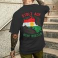 Proud On My Kurdistan Kurdi Erbil Kurdistan T-Shirt mit Rückendruck Geschenke für Ihn