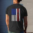 Proud Patriotic Postal Worker American Flag Us Postal Worker V2 Mens Back Print T-shirt Gifts for Him