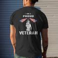 Proud Veteran Thank You Veterans On Veterans Day With Flag Mens Back Print T-shirt Gifts for Him