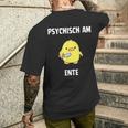 Psychisch Am Ente Fun T-Shirt mit Rückendruck Geschenke für Ihn