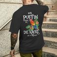 Only Puffin Schenkt Dir Die Kacke Die Du Brauchst Tropical T-Shirt mit Rückendruck Geschenke für Ihn