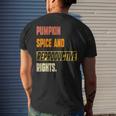Pumpkin Spice & Reproductive Rights Feminist Pro Choice Fall Mens Back Print T-shirt Gifts for Him