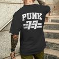 Punk 77 1977 Punk Rock Camiseta Hombre Estampado Espalda Regalos para él