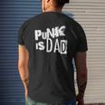Punk Is Dad Father's Day Mens Back Print T-shirt Gifts for Him