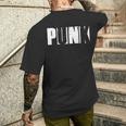 Punk Das Ist Meine Musik Rock Punker T-Shirt mit Rückendruck Geschenke für Ihn