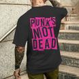 Punk's Not Dead -Intage Punk Rock Punk Is Not Dead Camiseta Hombre Estampado Espalda Regalos para él