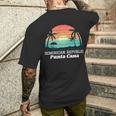 Punta Cana Beach SouvenirDominican Republic 2022 Men's T-shirt Back Print Funny Gifts