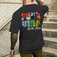 PURA VIDA Costa Rica Tropisches Design Kurzärmliges Herren-T-Kurzärmliges Herren-T-Shirt, Exotisches Motiv Geschenke für Ihn
