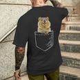 Quokka S T-Shirt mit Rückendruck Geschenke für Ihn