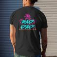 Rad Dad Vintage 80S Best Dad Daddy Papa Mens Back Print T-shirt Gifts for Him
