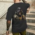 Rapper Gorilla I Retro Hip Hop I Gorilla Hip Hop Gangster T-Shirt mit Rückendruck Geschenke für Ihn