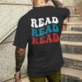 Read Read ReadingAcross That America Reading Lover Teacher Men's T-shirt Back Print Gifts for Him
