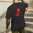 Red Devil T-Shirt mit Rückendruck Geschenke für Ihn