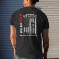 Red On Friday Dad Military Remember Everyone Deployed Flag Mens Back Print T-shirt Gifts for Him