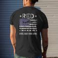 Red Friday Remember Everyone Deployed Military Army Veteran Mens Back Print T-shirt Gifts for Him