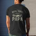 Reel Cool Papa Father's Day Mens Back Print T-shirt Gifts for Him