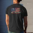 Reel Cool Pappy American Usa Flag Fishing Fish Mens Back Print T-shirt Gifts for Him