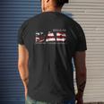 Regular Dad Trying Not To Raise Liberals American Flag Father's Day Mens Back Print T-shirt Gifts for Him