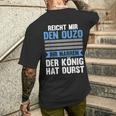 Reichet Mir Das Ouzo Reichet Mir Das Ouzo S T-Shirt mit Rückendruck Geschenke für Ihn