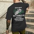 Reicht Mir Die Kettensaw Ihr Jester Woodcutter T-Shirt mit Rückendruck Geschenke für Ihn