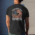 Remember The Fallen Veteran Military Happy Memorial Day Mens Back Print T-shirt Gifts for Him